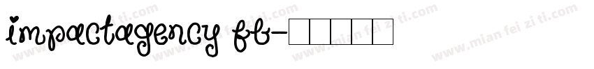 impactagency fb字体转换